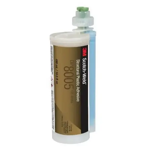 DP8005 Series Structural Plastic Adhesive, 35 mL Cartridge, Paste, White/Black, 24 hr Curing