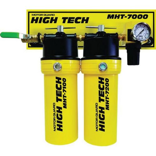 MOTOR GUARD MHT-7000 High Tech Series Air Filtration System, 1/2 in NPT Inlet x 3/8 in NPT Outlet, 30 scfm, 0.01 micron