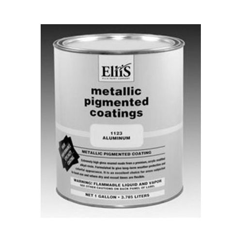 PCL 1123-1 Metallic Pigmented Coating, 1 gal Can, Metallic Silver, 750 sq-ft/gal Coverage