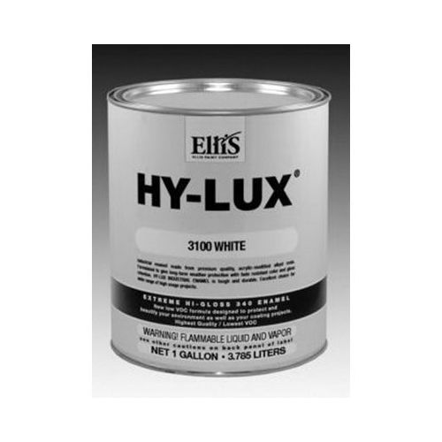 Ellis Paint 31844C-1 3100 Solvent Borne Enamel, 1 gal Can, Clear, 758 to 957 sq-ft/gal Coverage
