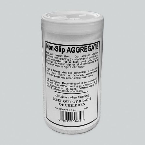 Non-Slip Aggregate Concrete Coating Additive, 1.5 lb, White, Fiber