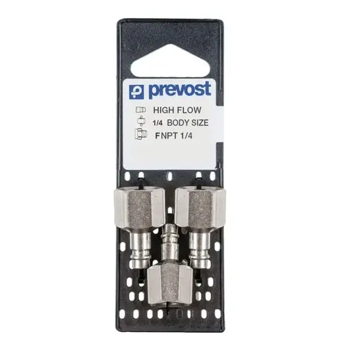 Prevost ERP076201P3 ERP 076201P3 High Flow Interchange Parallel Plug on Plate, 1/4 in, Tapered FNPT, Treated Steel