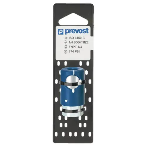 Prevost IRC061201CP IRC 061201CP Industrial Interchange Regular Quick Coupler on Plate, 1/4 in, Tapered FNPT, Stainless Steel