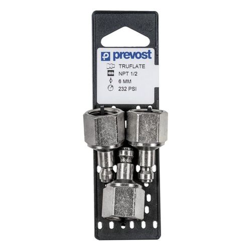 Prevost URP066201P3 URP 066201P3 Automotive Interchange Parallel Plug on Plate, 1/4 in, Tapered FNPT, Treated Steel