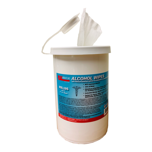 100 Presaturated Alcohol Wipes