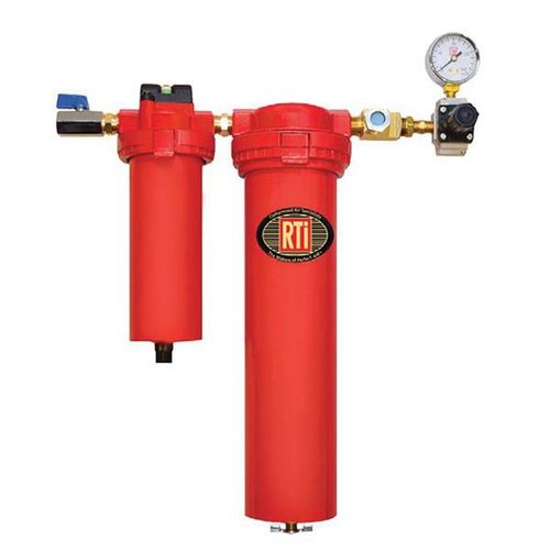 RTi E4000-3R Eliminator II Series Desiccant Dryer, 1/2 in Inlet x 3/8 in Outlet, 25 scfm at 100 psi