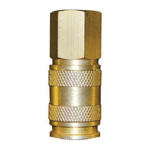 RTi HFFC-1 High Flow Quick Disconnect Coupler, 1/4 in, Female, Brass