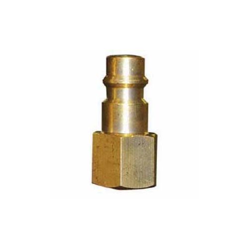 High Flow Quick Disconnect Plug, 1/4 in, Female, Brass