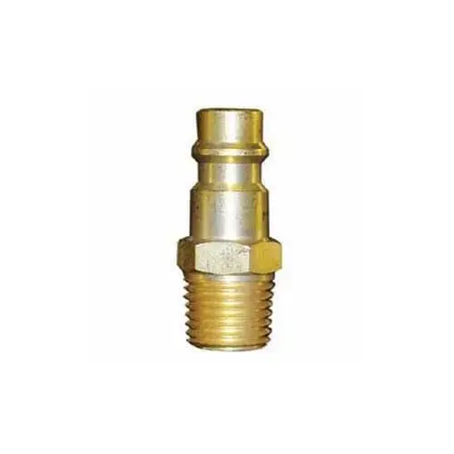 RTi HFMP-1 High Flow Quick Disconnect Plug, 1/4 in, Male, Brass