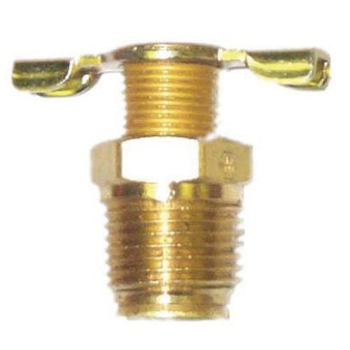 RTi PC-03 Manual Petcock Drain, 3/8 in, Brass, Use With: Eliminex Filter-Dryer