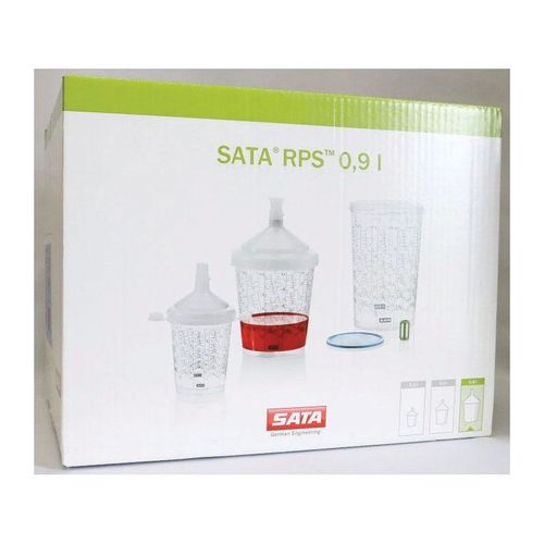 SATA 1011981 Standard Lid Disposable Cup, 0.9 L, For Use With Spray Gun