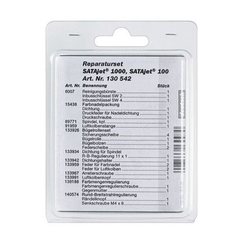 Repair Kit, Use With: SATAjet 1000B, 100B, 1000K Spray Guns