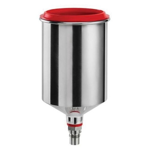 Reusable Gravity Flow Cup, 0.75 L Capacity, Aluminum, Use With: SATAminijet 4400B Spray Guns