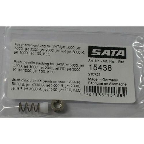 SATA 15438 Needle Packing Set, Use With: SATAjet 5000 B/4000 B/3000 K/1000 B RP/HVLP Spray Gun