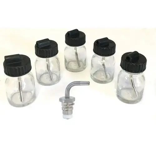 Cup with Plug-In Lid, 25 mL Capacity, Use With: SATAminijet 4400 B Spray Gun