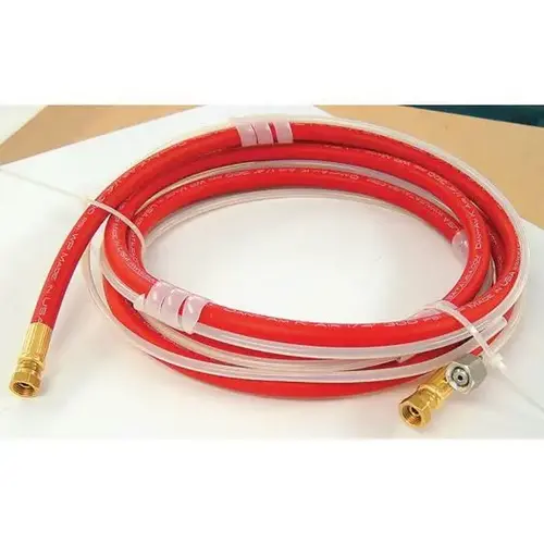 Combination Air and Material Hose, 1/4 in x 6 mm, 10 ft