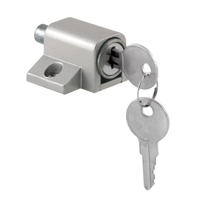 Aluminum Keyed "Mitey-Lok" Patio Door Lock