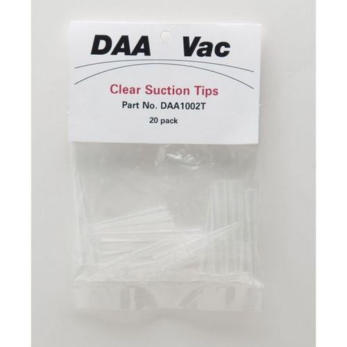 Disposable Tip, Clear, Use With: Dan-Am Air Vac