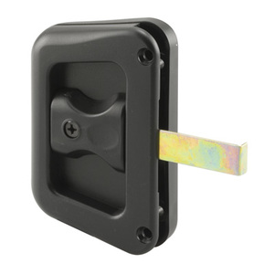 CRL A187 Black Sliding Screen Door Latch and Pull With 3