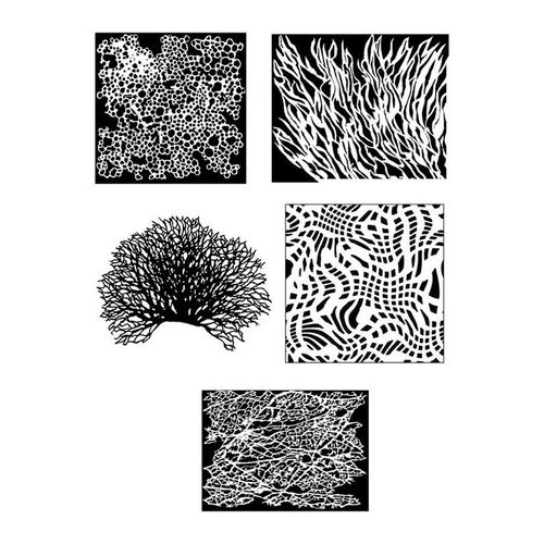 Pro Series Fine Texture Stencils Mega Pack, 7 mil THK, 3 x 5 in, Mylar