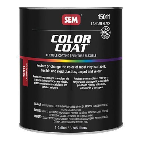 Color Coat 15011 Specialty Flexible Coating, 16 oz, Landau Black, 24 hr at 70 deg F Curing, Gallon