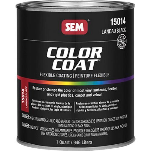 Color Coat 15014 Flexible Coating Mixing System, 1 qt Can, Landau Black, 24 hr Curing, Liquid