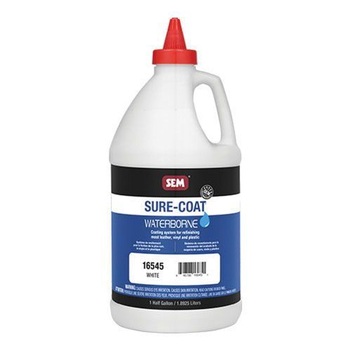 Waterborne Flexible Paint, 0.5 gal Pint, White, Liquid, Use For: Vinyl and Plastic