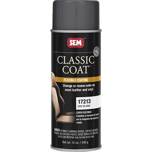 Flexible Coating, 16 oz Aerosol Can, Very Dark Gray, 24 hr Curing, Aerosol