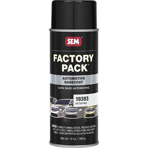 Automotive Basecoat, 16 oz Aerosol Can, Victory Red, RTU Mixing