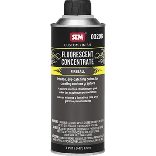 Custom Finish Fluorescent Concentrate, 1 pt Aerosol Can, Fireball, 4:1 and 1:1 Mixing
