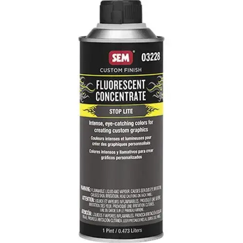 Custom Finish Fluorescent Concentrate, 1 pt Can, Stop Lite