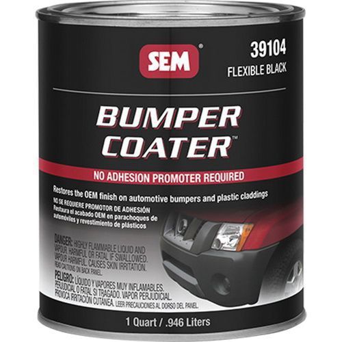 Bumper Coating, 1 qt Can, Flexible Black, 236 sq-ft/gal Coverage