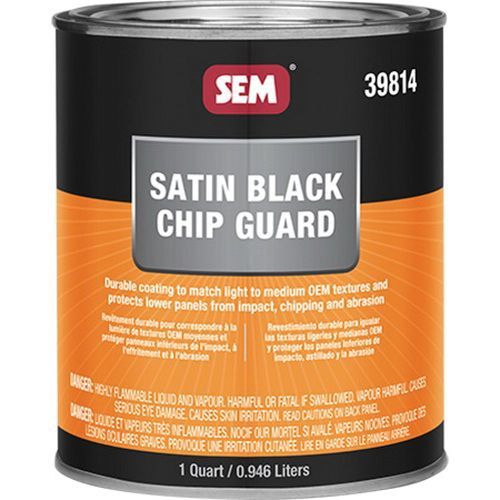 Chip Guard Coating, 1 qt Can, Satin Black, Liquid