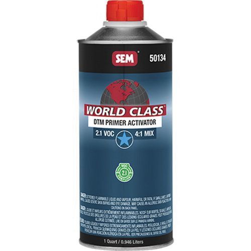 Activator, 1 qt Aerosol Can, Clear to Amber, Liquid, Use With: World Class DTM Primer