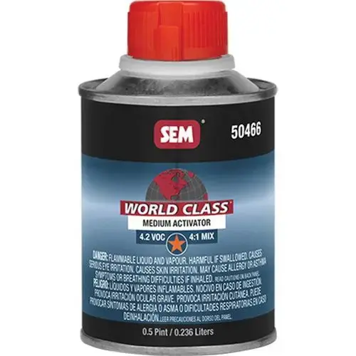 Medium Activator, 0.5 pt Aerosol Can, Liquid, Use With: World Class 4.2 VOC Universal Clearcoat