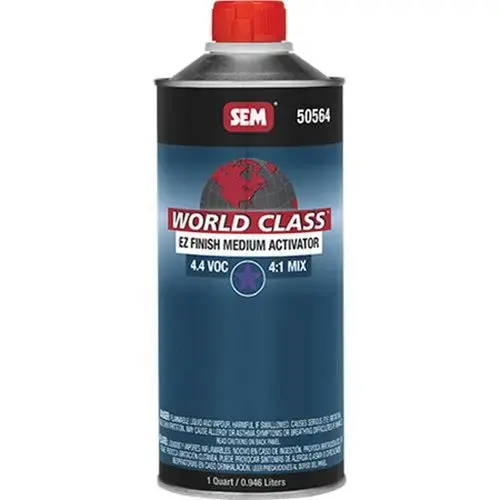 Medium Activator, 1 qt Aerosol Can, Use With: World Class EZ Finish Clearcoat