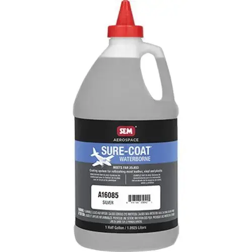 Waterborne Coating System, 0.5 gal Can, Silver, Liquid