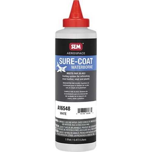 Waterborne Coating System, 1 pt Can, White, Liquid