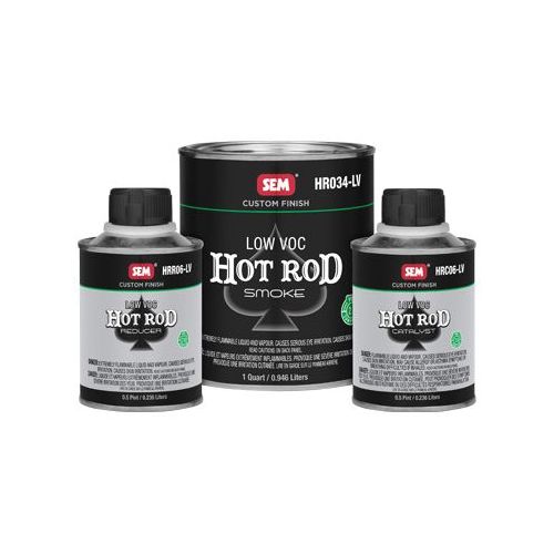 SEM HR020-LV Low VOC Hot Rod Color 1.5 Quart Kit, Can, Silver, 4:1:1 Mixing