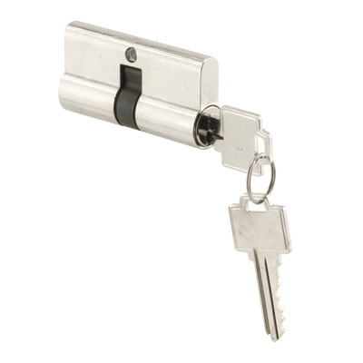 Screen and Storm Door Double Key Cylinder with Weiser Keyway Brass