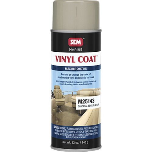 SEM M25143 Flexible Coating, 16 oz Aerosol Can, Chaparal Beige/Platinum, 24 hr Curing, Aerosol