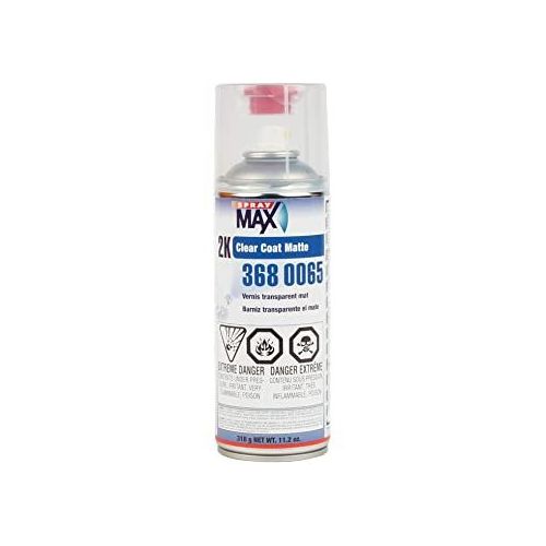 SprayMax, Peter Kwansy, Inc 3680065 2K Clear Coat, 11.2 oz, Matte