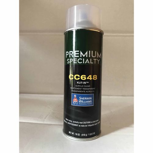 CC648-3 Kut-In Acrylic Clearcoat, 18 oz Aerosol Can