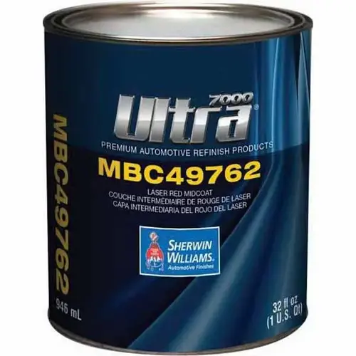 MBC49762-4 3-Stage Tinted Midcoat Basecoat, 1 qt Can, Laser Red, 736 g/L VOC