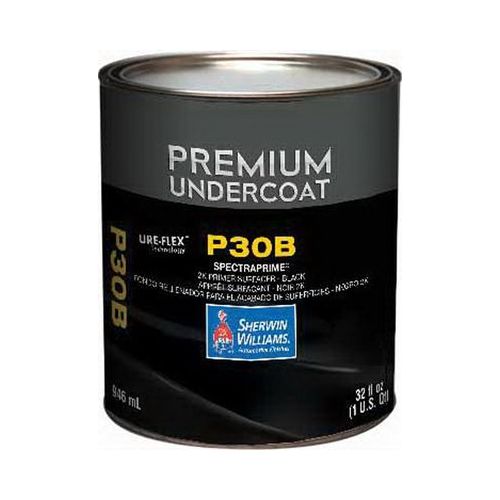 P30B-4 Premium Low VOC 2K Color Primer Surfacer, 1 qt Can, Black, 2:1 Mixing