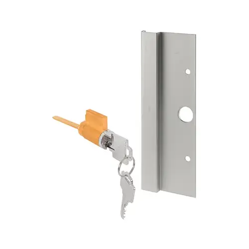 Aluminum Keyed Locking Pull with 4-15/16" Screw Holes