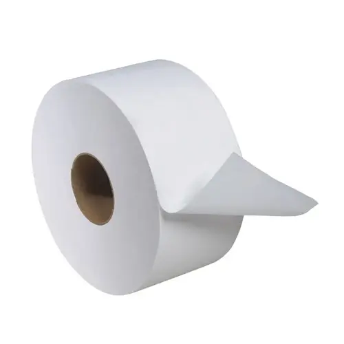 Tork 12024402 Mini Jumbo Bath Tissue Roll, 7.36 in Dia x 751 ft L x 3.48 in W, 2 Plys White - pack of 12