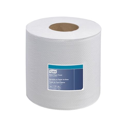 Soft Centerfeed Hand Towel, 7.8 in Dia x 492.5 ft L x 7.6 in W Roll, 500, Paper, White, 2 Plys