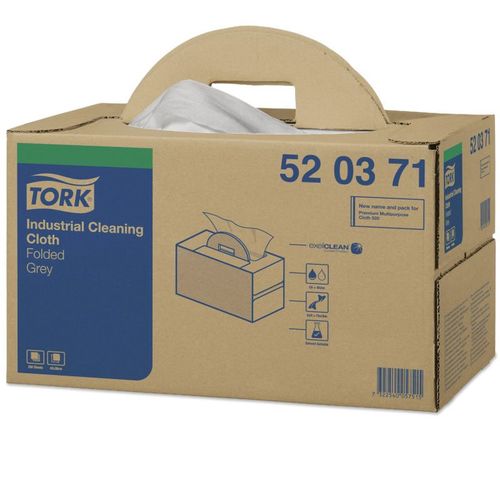 Handy Box Industrial Cleaning Cloth, 16.9 in L x 14 in W, 280, Spunlace, Gray, 1 Plys