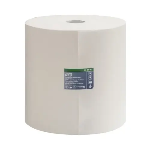 Heavy Duty Giant Roll Cleaning Cloth, 15 in Dia x 914.38 ft L x 12.6 in W Roll, 825, Paper, White